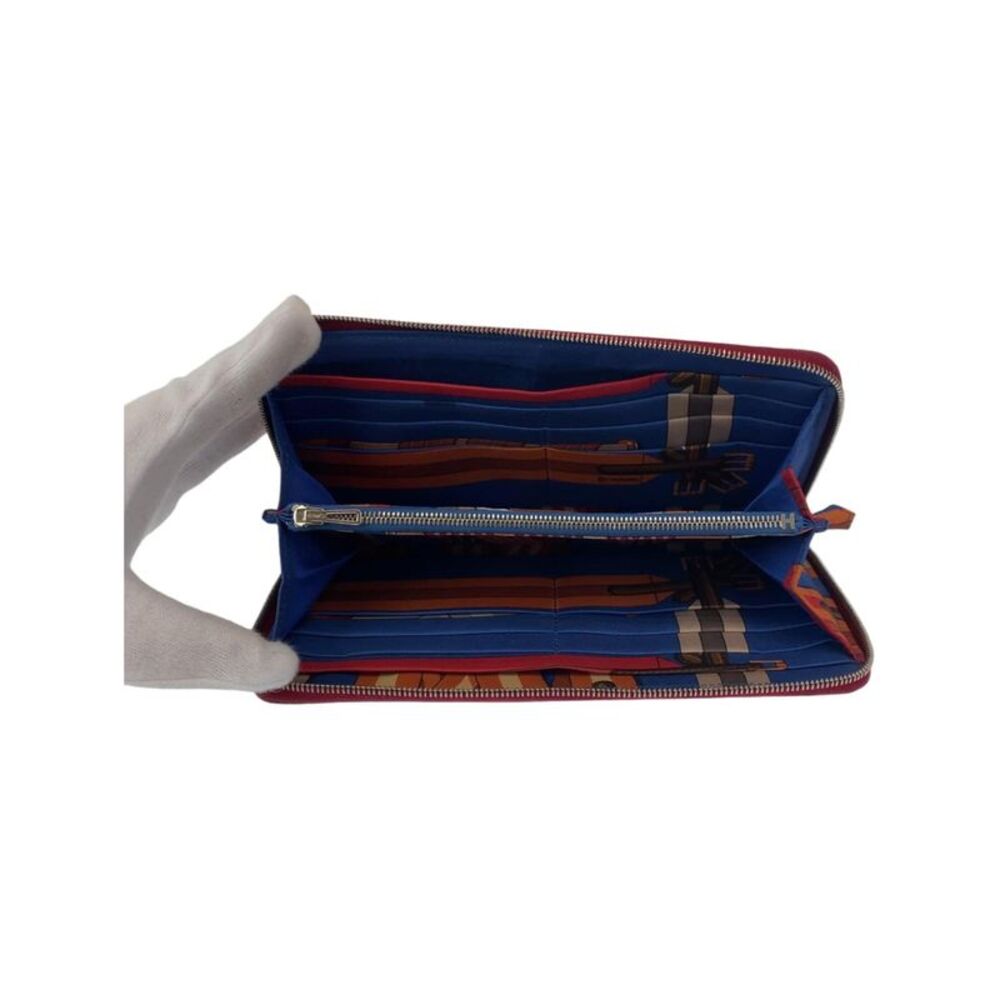Pre Loved Louis Vuitton Hermes Bearn Wallet Rouge Vif - Picture 6 of 8